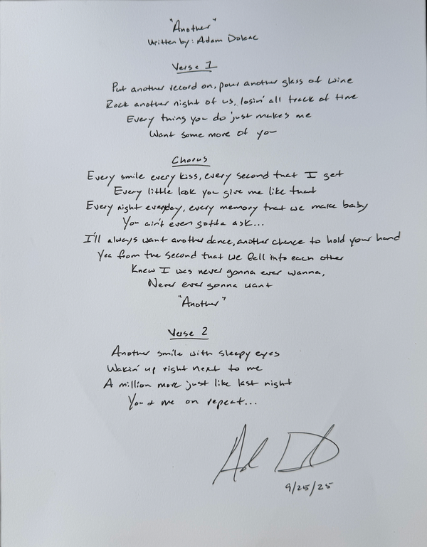 Another Handwritten Lyrics [PRE-ORDER]